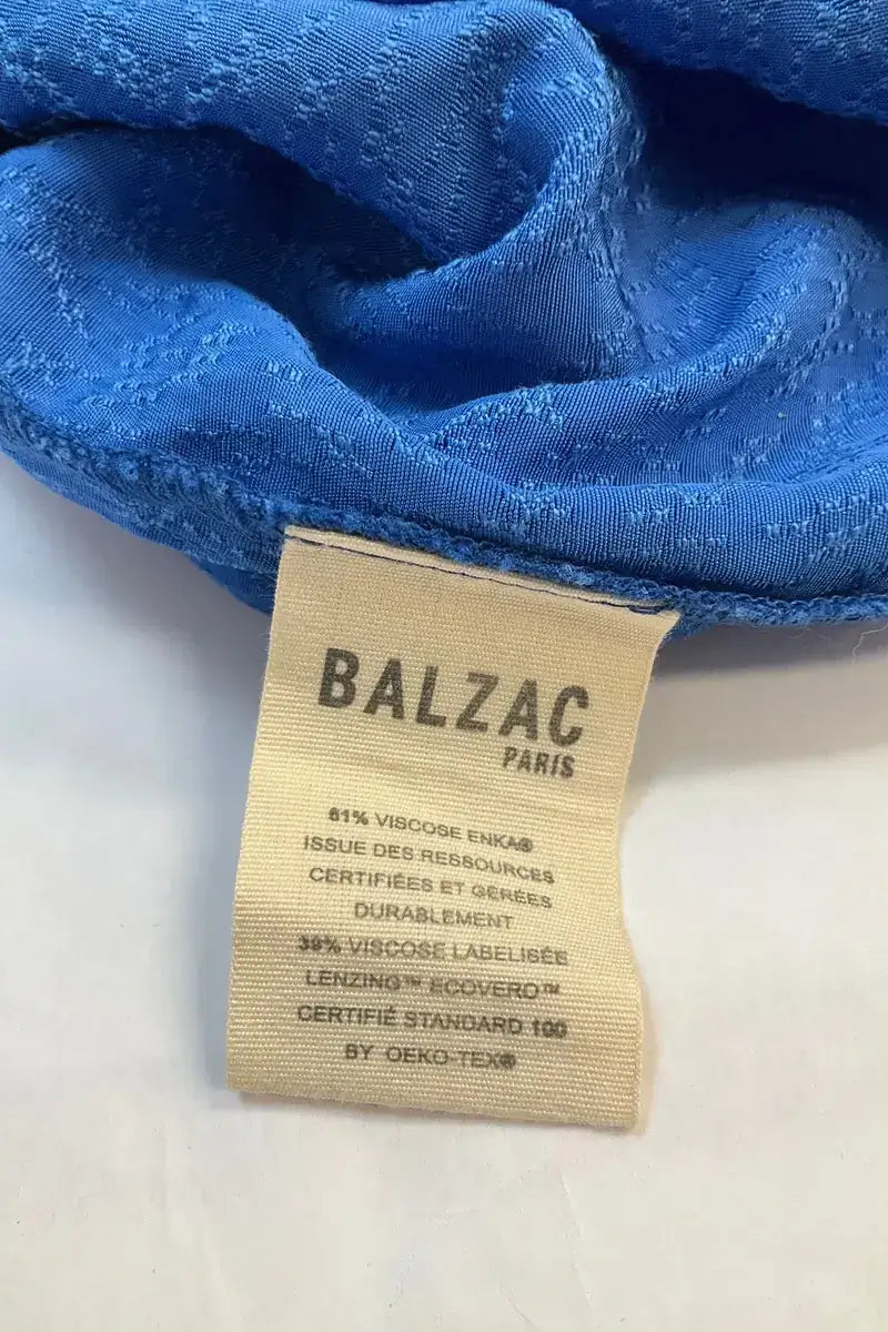 Robe Balzac Bleu en Viscose