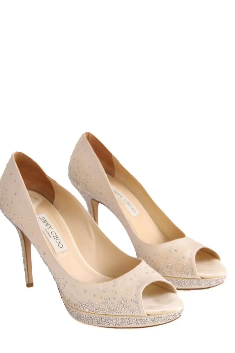 Talons Jimmy Choo Beige en Cuir
