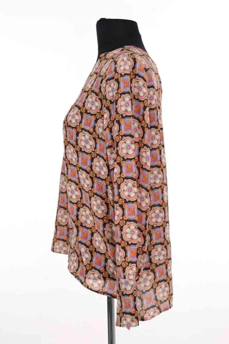 Blouse Momoni Multicolore en Soie
