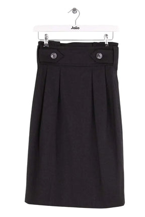 Jupe Yves Saint Laurent Anthracite en Laine, taille S - Seconde Main