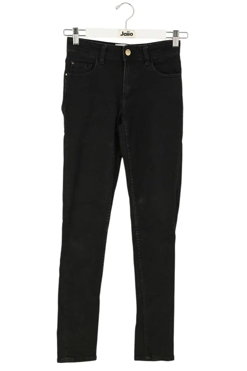 Jean slim Sézane Noir en Coton, taille XS - Seconde Main