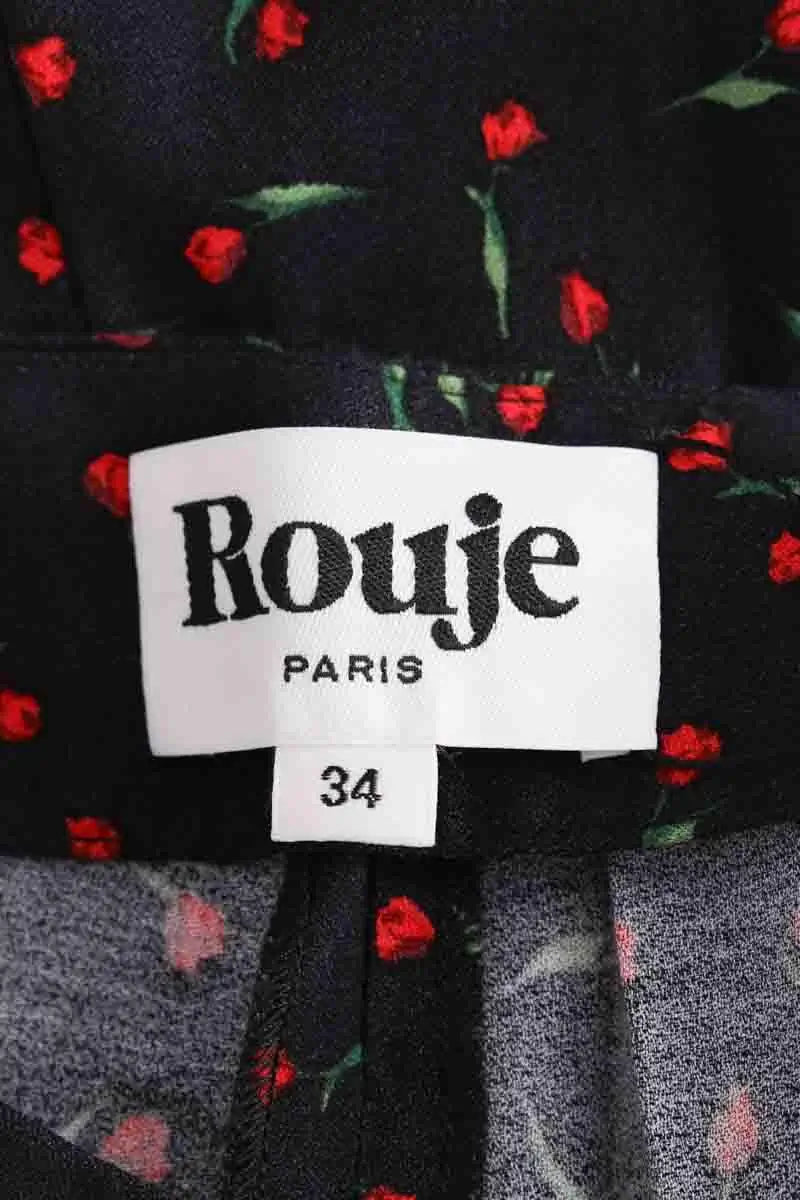 Pantalon droit Rouje Noir en Viscose