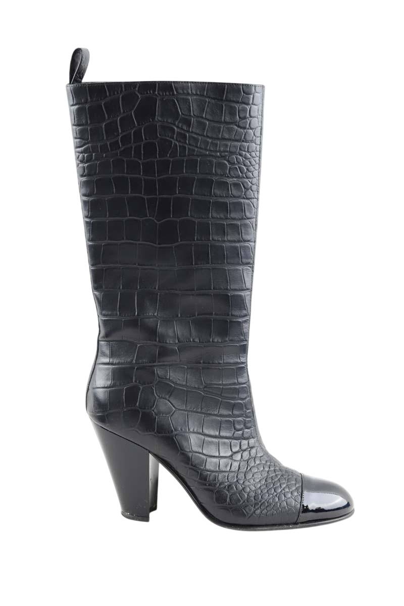 Boots Chanel  Noir