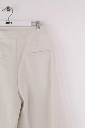 Pantalon large Max Mara Blanc en Synthétique