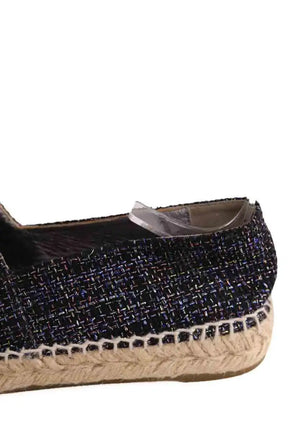 Espadrilles Chanel Violet en Tissu