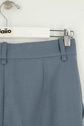 Pantalon Maje Bleu en Laine