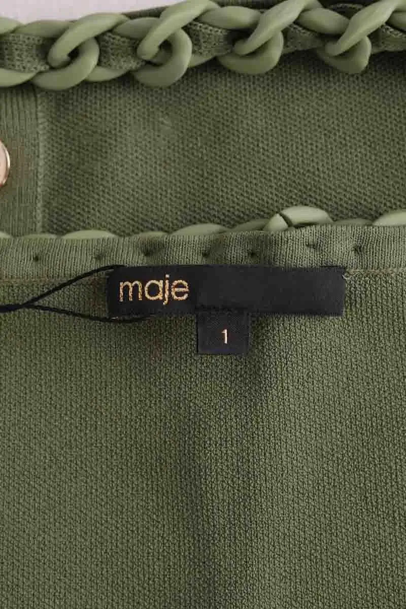 Top sans manche Maje Vert en Viscose
