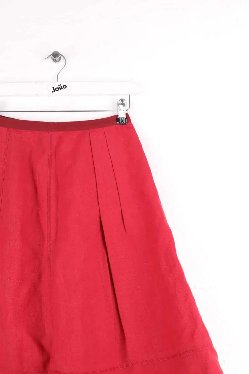 Jupe Louis Vuitton Rouge en Lin