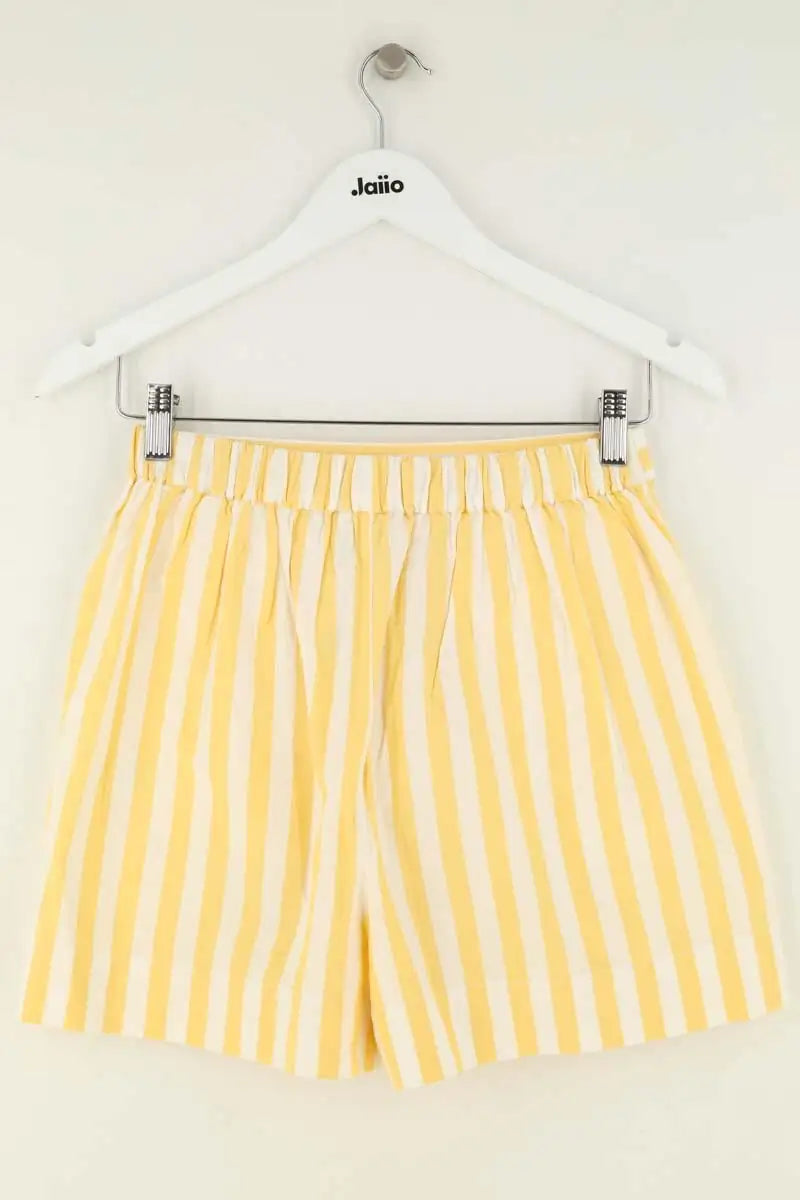 Mini short Sézane Jaune en Coton