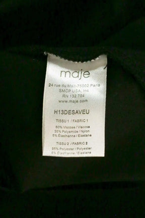 Robe Maje Noir en Viscose