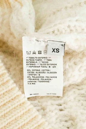 Pull Pinko Blanc en Coton