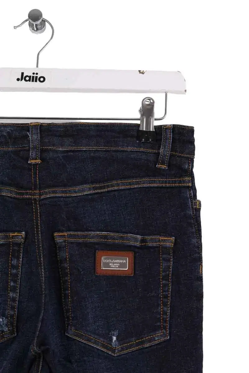 Jean bootcut Dolce & Gabbana Marine en Coton