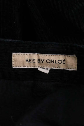Pantalon See By Chloé Marine en Coton