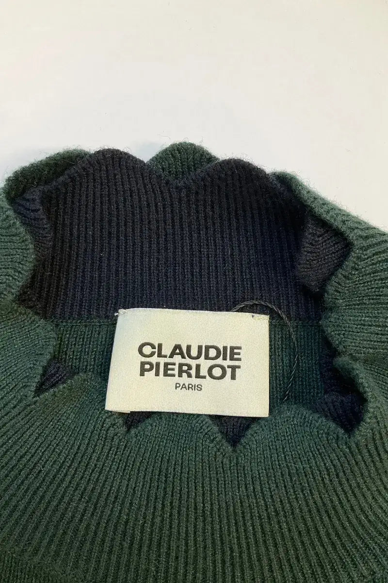 Pull Claudie Pierlot Vert en Coton