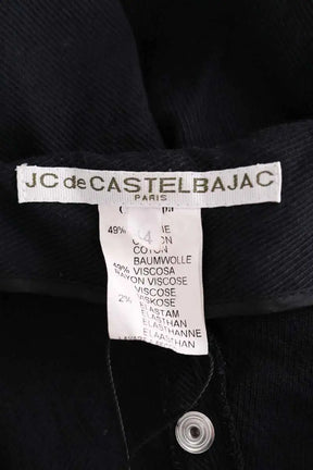 Pantalon droit Jean-Charles de Castelbajac Noir en Coton