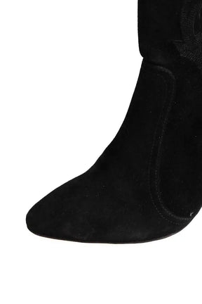 Boots western Ba&Sh Noir en Daim