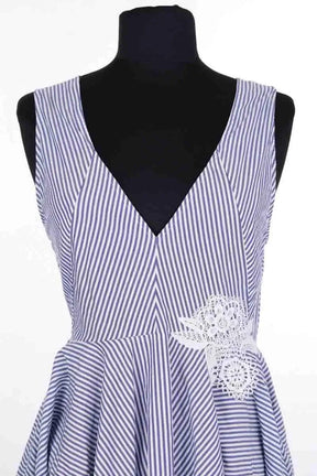 Robe Sandro Bleu en Coton