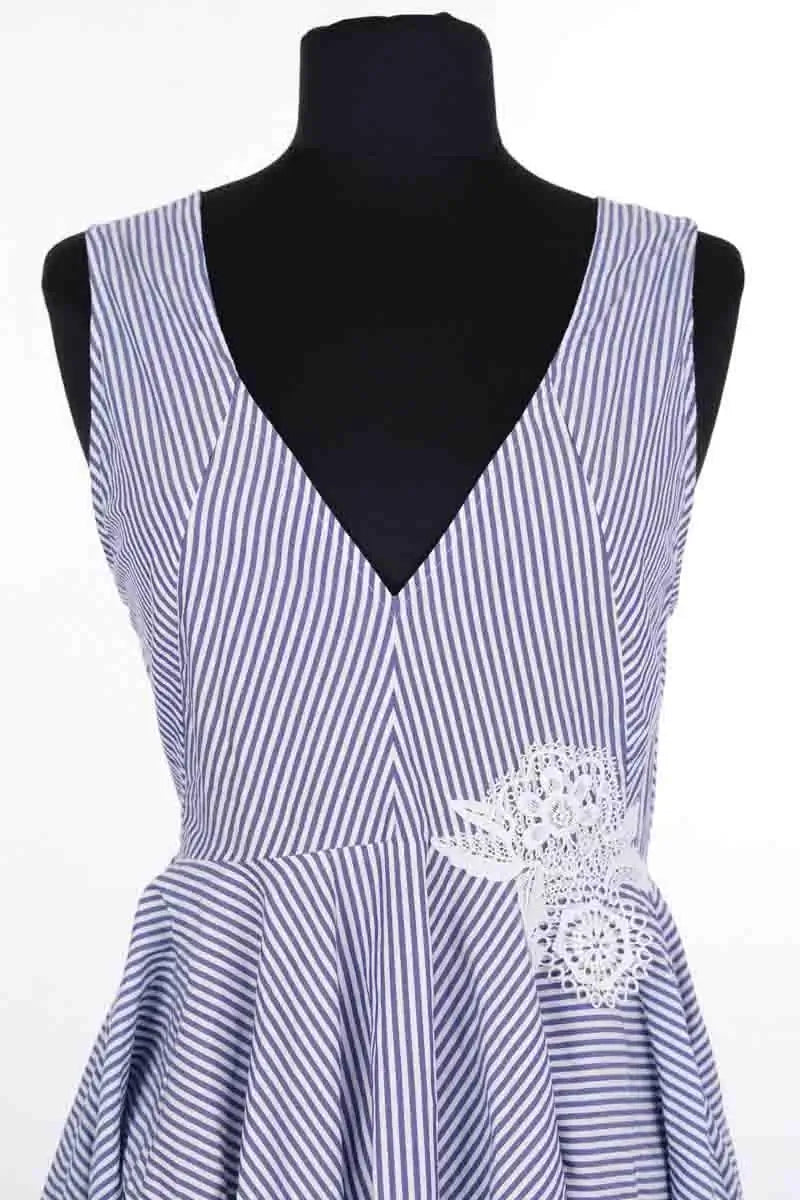 Robe Sandro Bleu en Coton