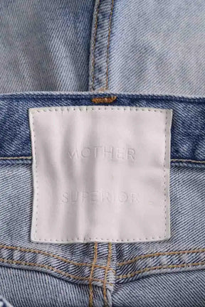 Mini short Mother Bleu en Coton