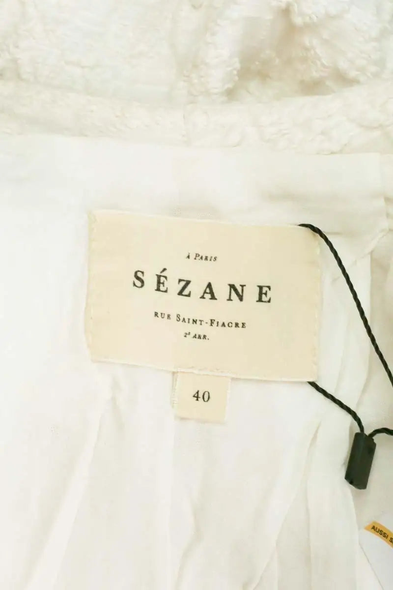 Robe Sézane Blanc en Coton