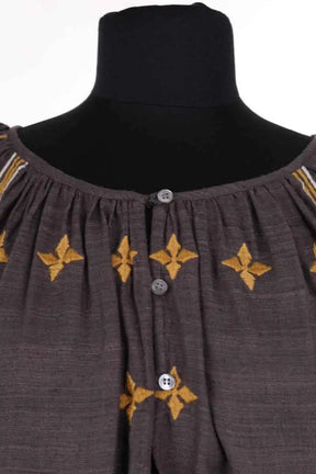 Blouse Soeur Anthracite en Soie