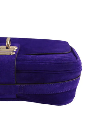 Sac à bandoulière Tila March Violet en Daim