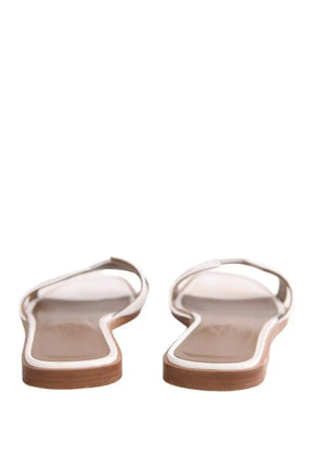Sandales Oran Hermès ORAN Blanc en Cuir