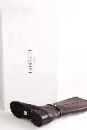 Bottes LK Bennett Stevie Marron en Cuir