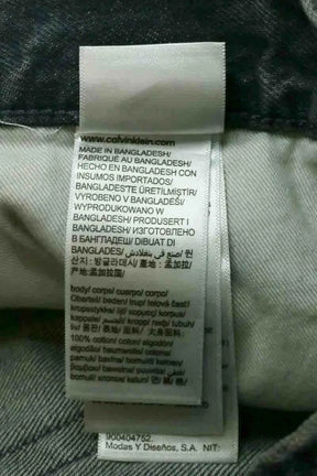 Jean droit W33 L32 Calvin Klein Bleu en Coton