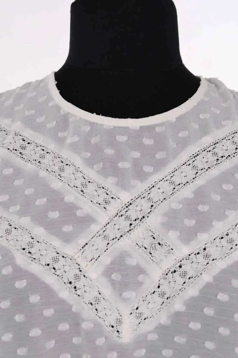 Blouse The Kooples Blanc en Synthétique