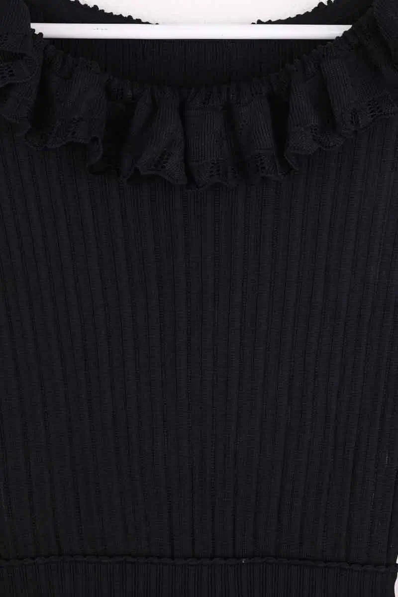 Robe Alaïa Noir en Viscose