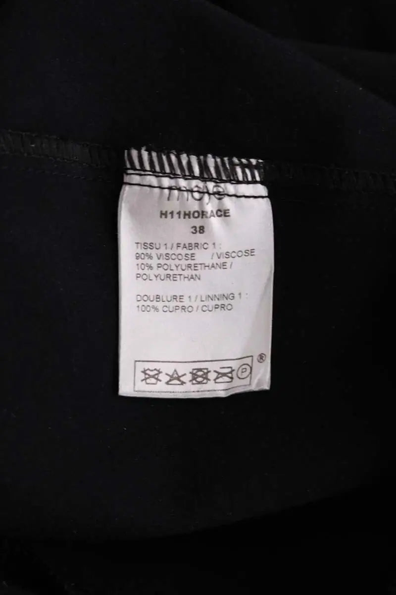 Pantalon Maje Noir en Viscose