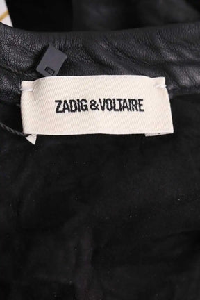 Robe Zadig & Voltaire Noir en Cuir