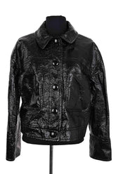Veste Sézane Noir en Coton, taille XS - Seconde Main