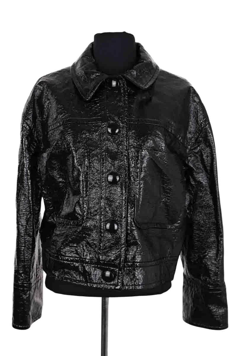 Veste Sézane Noir en Coton, taille XS - Seconde Main