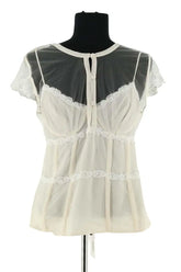 Top sans manche La Perla Beige en Soie, taille S - Seconde Main