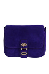 Sac à bandoulière Tila March Violet en Daim - Seconde Main
