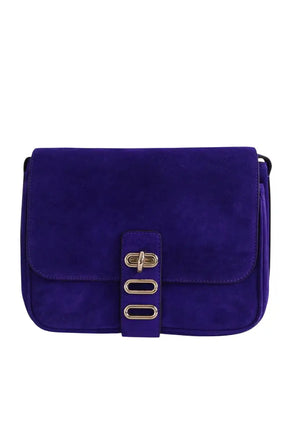 Sac à bandoulière Tila March Violet en Daim - Seconde Main