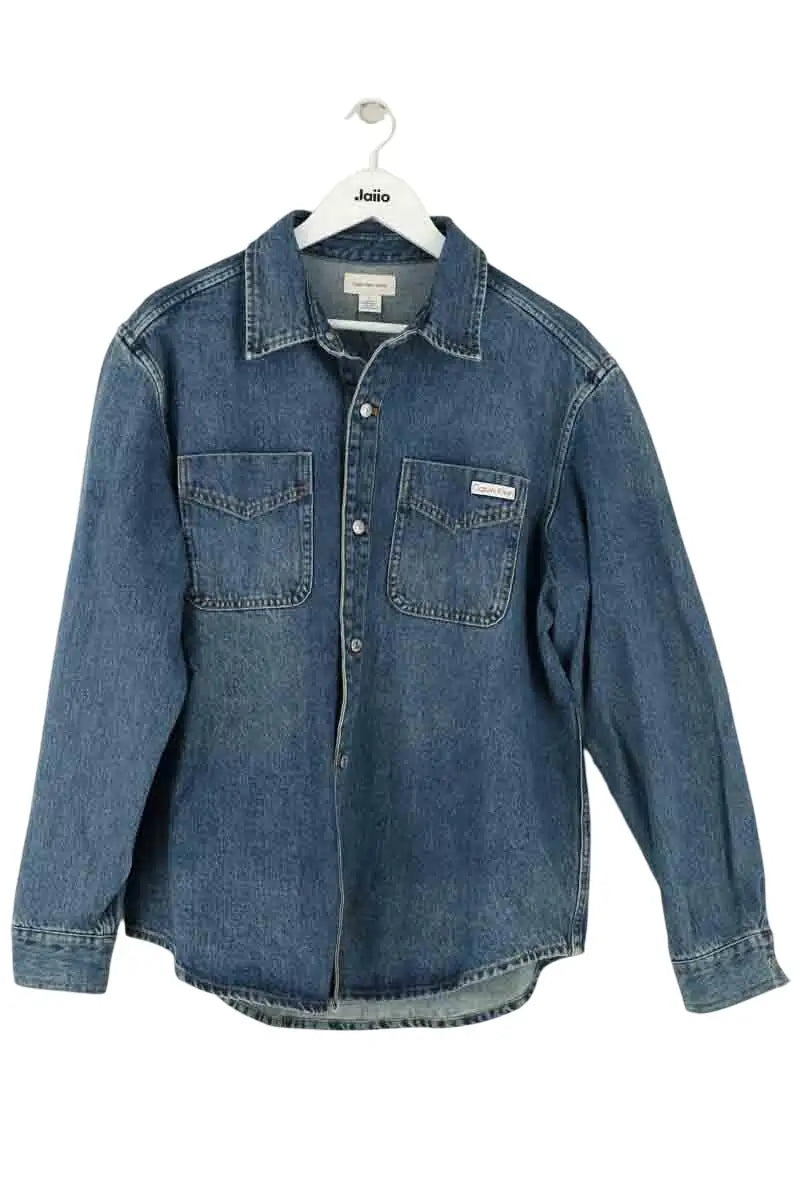 Veste Calvin Klein Bleu en Coton, taille M - Seconde Main