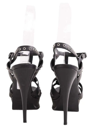Talons Yves Saint Laurent Noir en Cuir