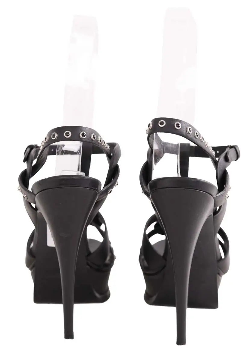 Talons Yves Saint Laurent Noir en Cuir