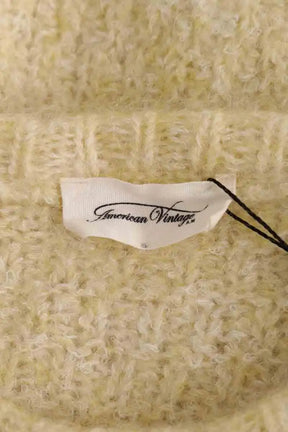 Pull American Vintage Jaune en Laine