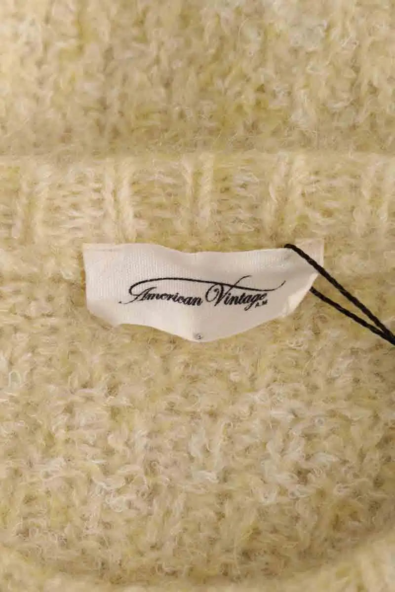 Pull American Vintage Jaune en Laine