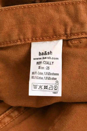 Jean droit Ba&Sh Camel en Coton