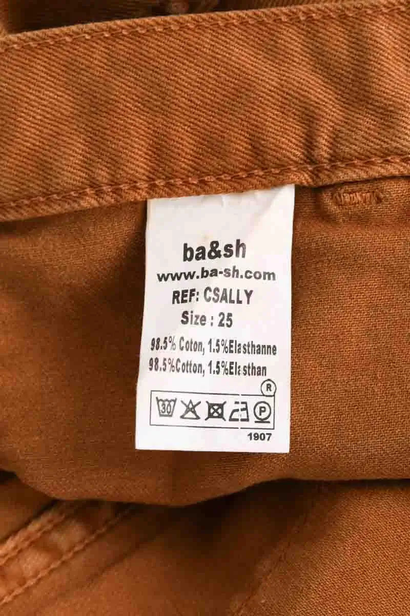 Jean droit Ba&Sh Camel en Coton