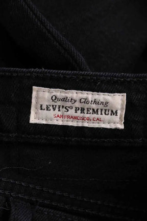 Jean droit Levi's 501 Noir en Coton
