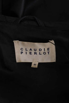 Veste Claudie Pierlot Noir en Cuir