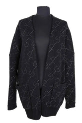 Gilet Maje Noir en Laine, taille S - Seconde Main