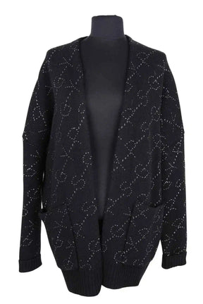 Gilet Maje Noir en Laine, taille S - Seconde Main