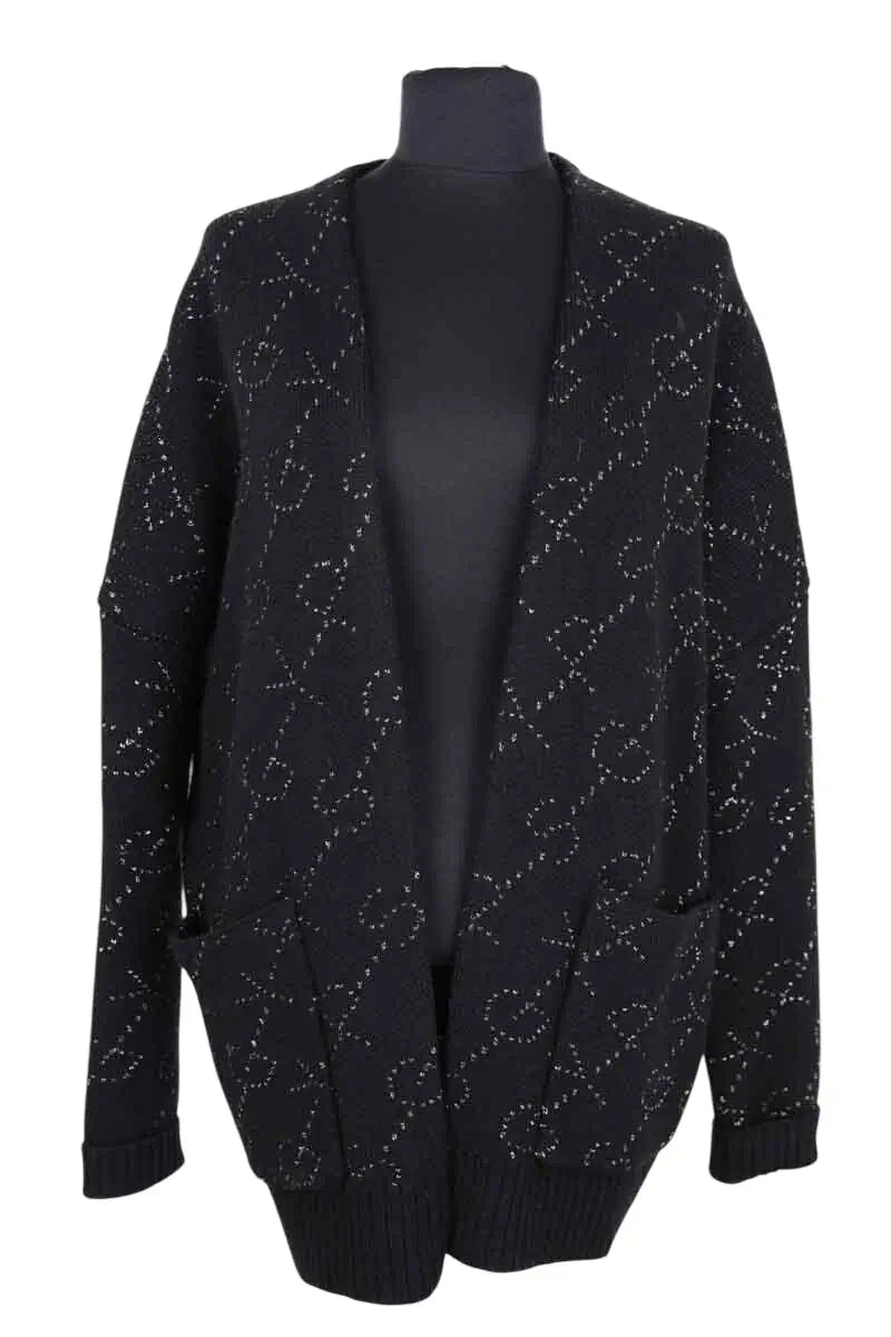 Gilet Maje Noir en Laine, taille S - Seconde Main